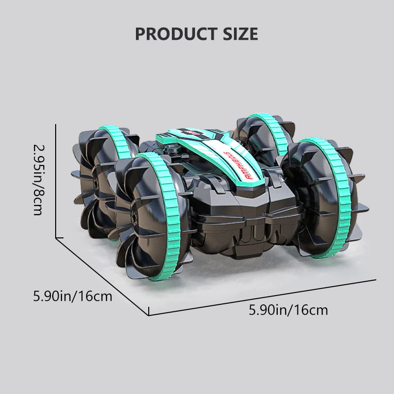 Amphibious RC Car Remote Control Stunt Car Vehicle Double-Sided Flip Driving Drift Rc Cars Outdoor Toys for Boys Children'S Gift