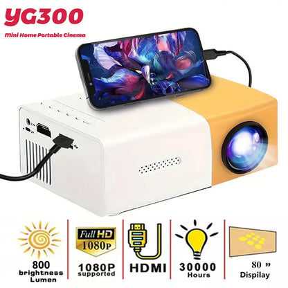 Mini Projector  Pro Home Theatre Projector LED Supported 