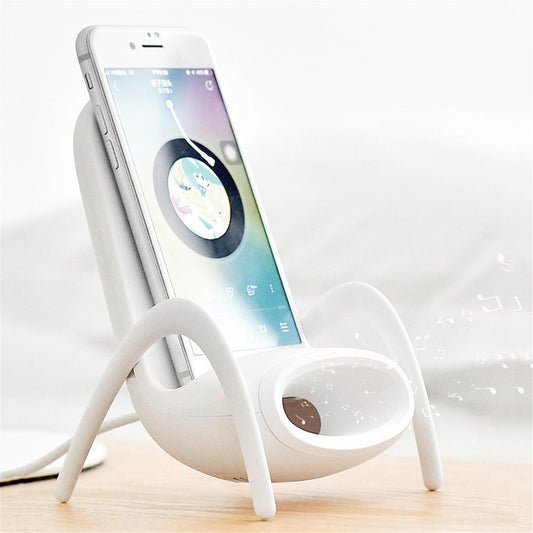 "Mini Chair Wireless Charger Desk Phone Holder - 10W Fast Charge"