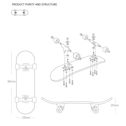 Puzzle Toy Professional Finger Skateboard Hobbies Novelty anti Stress Sensory Fingerboard Toys Mini Funny Gift for Kids Boy