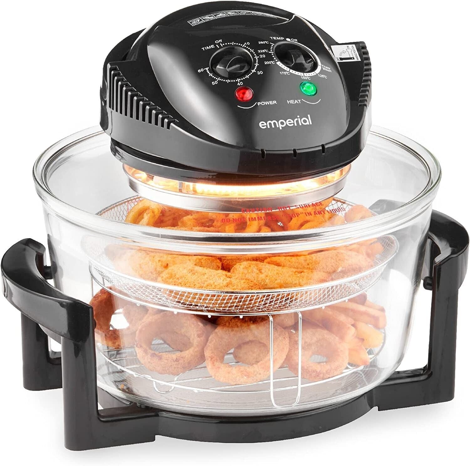 "Emperial 17L Halogen Convection Oven Cooker Air Fryer - Black"