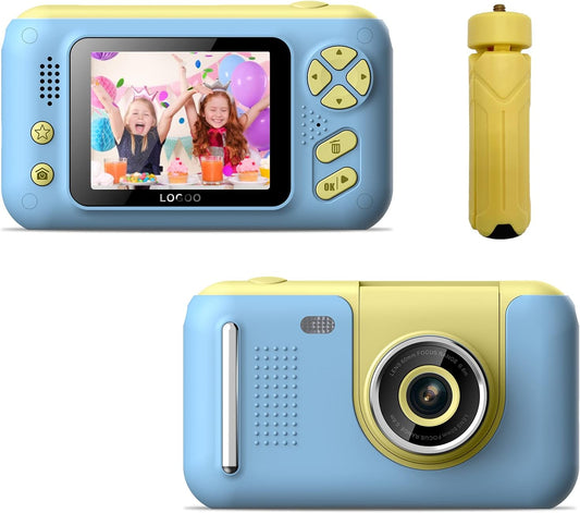 "FunSnap Kids Selfie Camera Bundle: 20MP Photo, 1080P HD Video, Selfie Stick & 32GB SD Card - Ideal for 3-12 Year Old Girls and Boys"