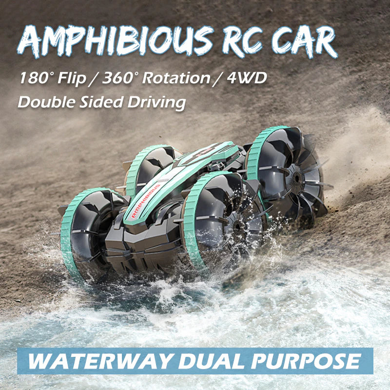 Amphibious RC Car Remote Control Stunt Car Vehicle Double-Sided Flip Driving Drift Rc Cars Outdoor Toys for Boys Children'S Gift