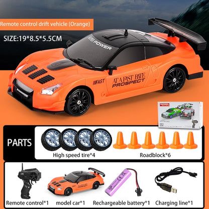 2.4G Drift Rc Cars 4WD RC Drift Car Toy Remote Control GTR Model AE86 Vehicle Car RC Racing Car Toys for Boys Children'S Gift