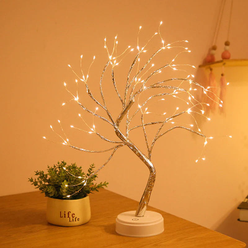 "Mini Christmas Tree Fairy Lights - Perfect Holiday Home Decor for Kids Bedrooms"