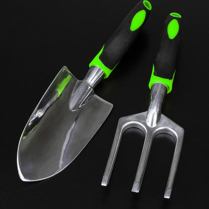 "Complete Garden Tool Set with Bag - Includes Trowel, Secateurs, Fork, and Knee Pad"