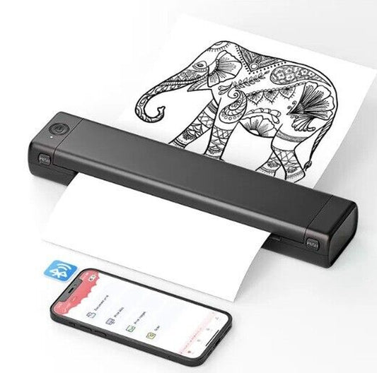 "Compact A4 Wireless Bluetooth Printer for Home and Mobile Use"