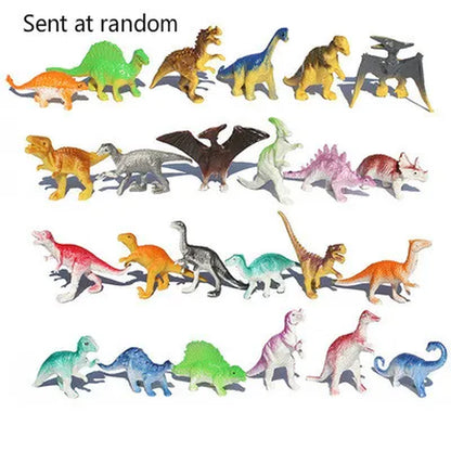 10Pcs/Lot Batch Mini Dinosaur Model Children'S Educational Toys Cute Simulation Animal Small Figures for Boy Gift for Kids Toys