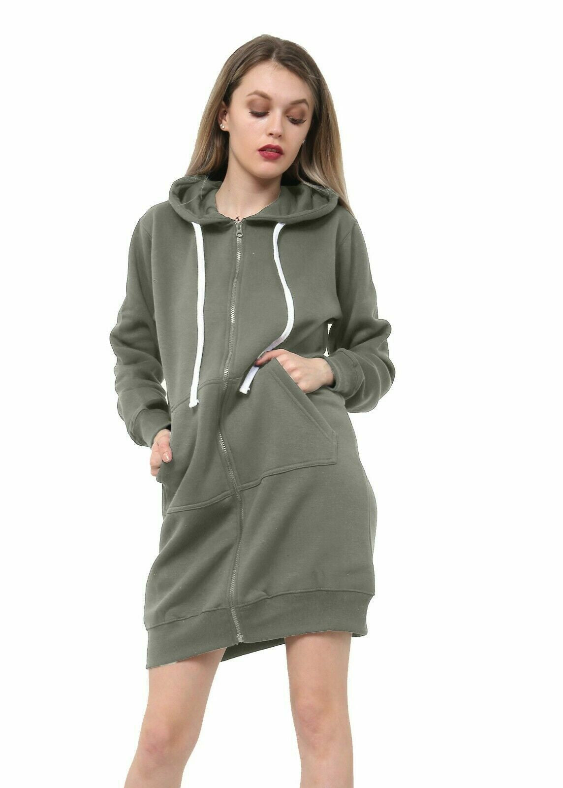 "Stylish Women's Zip-Up Hoodie Sweatshirt - Perfect for Any Casual Occasion!"