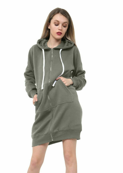 "Stylish Women's Zip-Up Hoodie Sweatshirt - Perfect for Any Casual Occasion!"