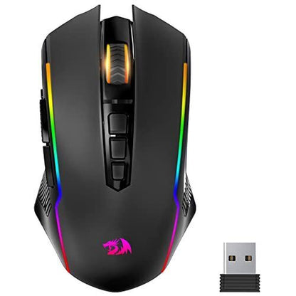 "Ultimate Wireless Gaming Mouse with 9 Programmable Buttons and RGB Lighting"