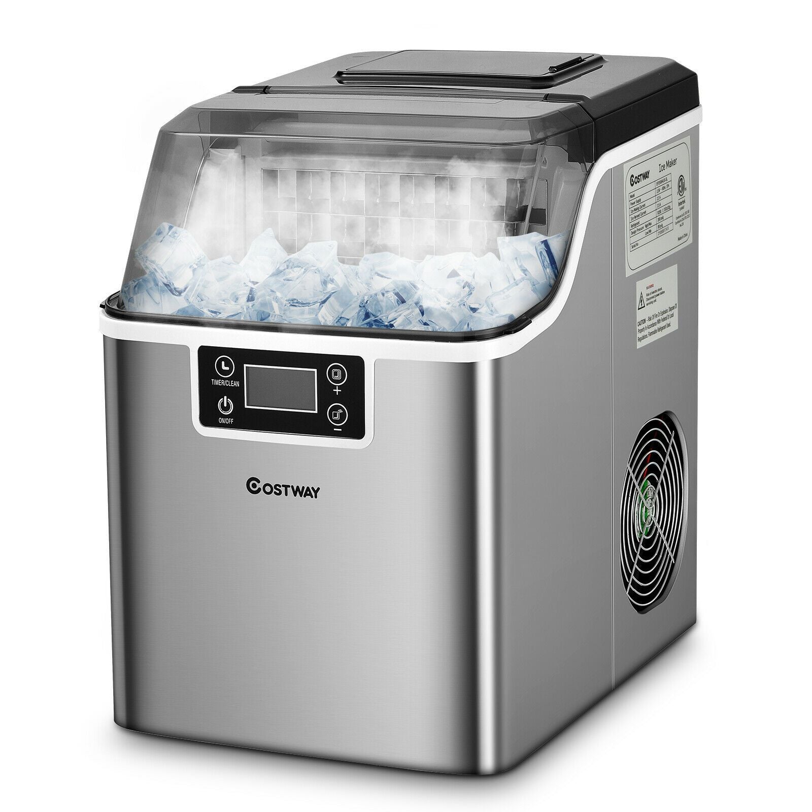 "18KG Ice Maker: Your Portable Countertop Solution for 24H Ice Production"