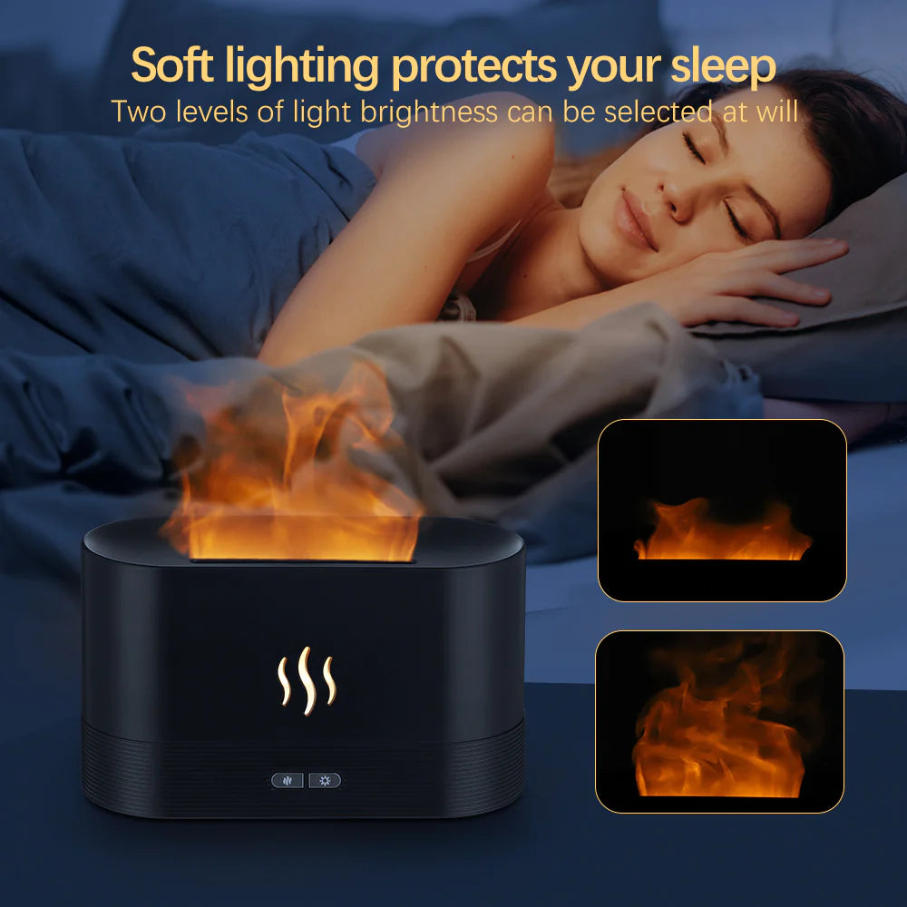 Flame Fire Aromatherapy Humidifier: Tranquilize Your Home with Aromatic Essences