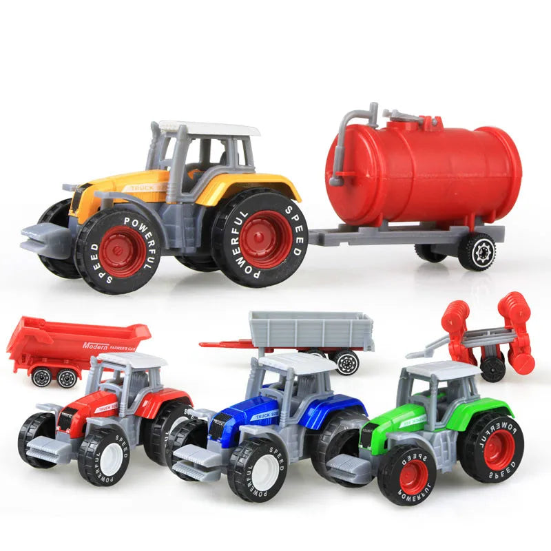 1PCS Car Model Tractor Toy Vehicles Farmer