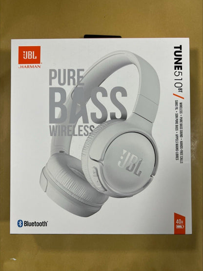 "JBL Harman Tune 510BT Wireless Headphones - White"