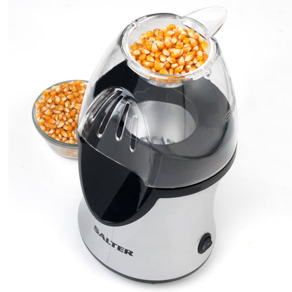 "Salter® Healthy Hot Air Popcorn Maker - 1200W Grey/Black"