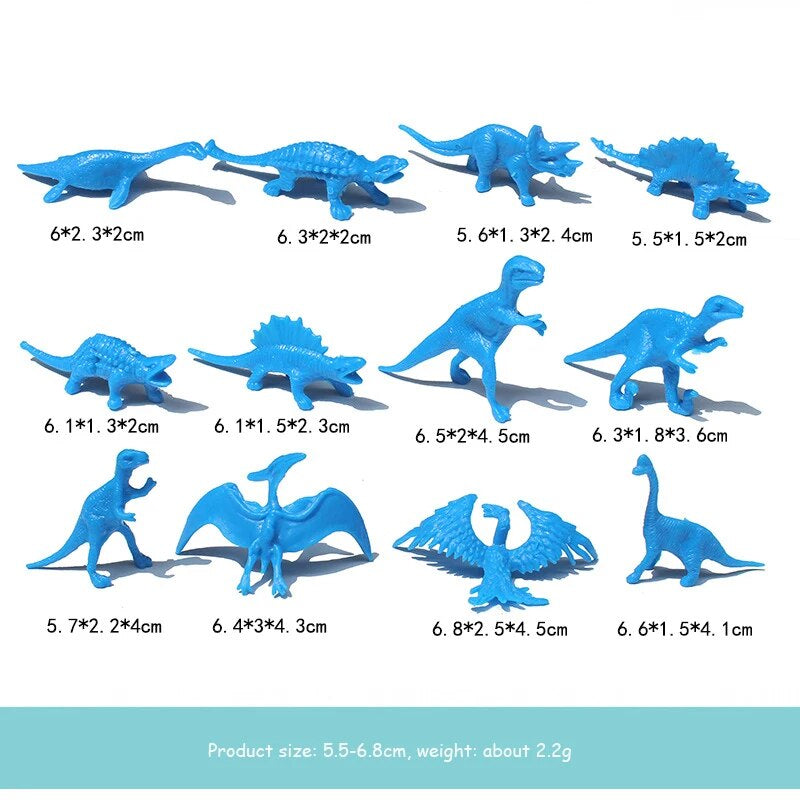 10Pcs/Lot Batch Mini Dinosaur Model Children'S Educational Toys Cute Simulation Animal Small Figures for Boy Gift for Kids Toys