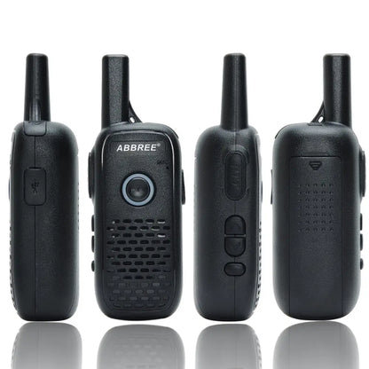 2PCS  AR-Q2 Mini Walkie Talkie Professional Handy VOX USB Charge UHF 400-470 Mhz Two Way Radio Comunicador