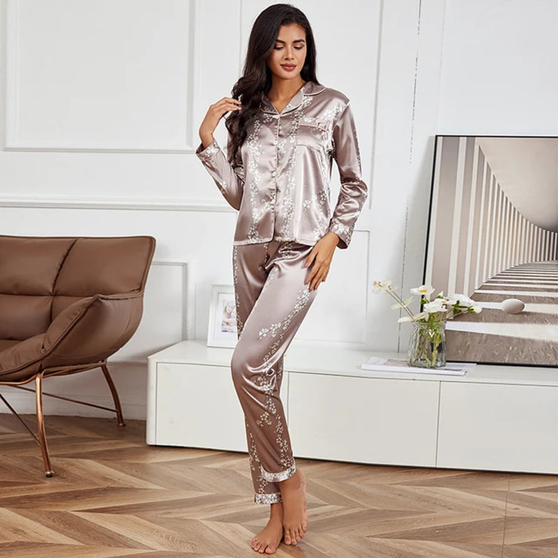 Cozy Button-Down Pajama Set for Women