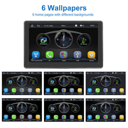 "7" Wireless Apple Carplay Android Auto GPS Car Stereo"