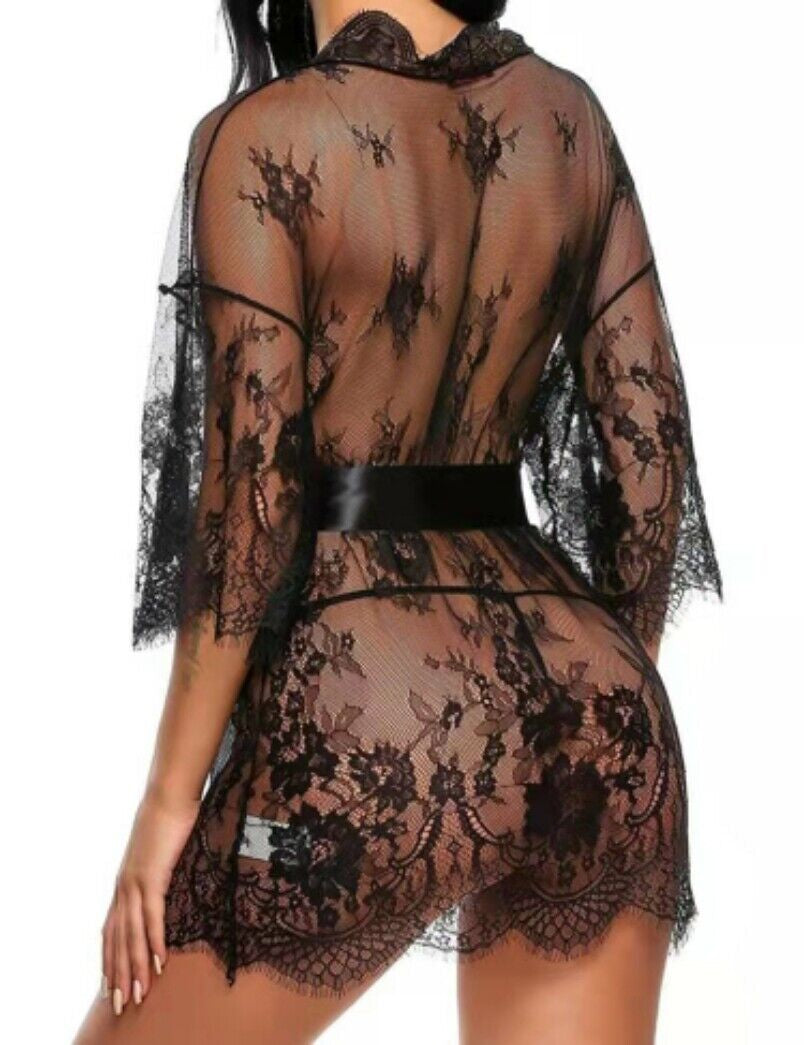 "Lace Nightdress: Women's Sexy Lingerie Sleepwear"