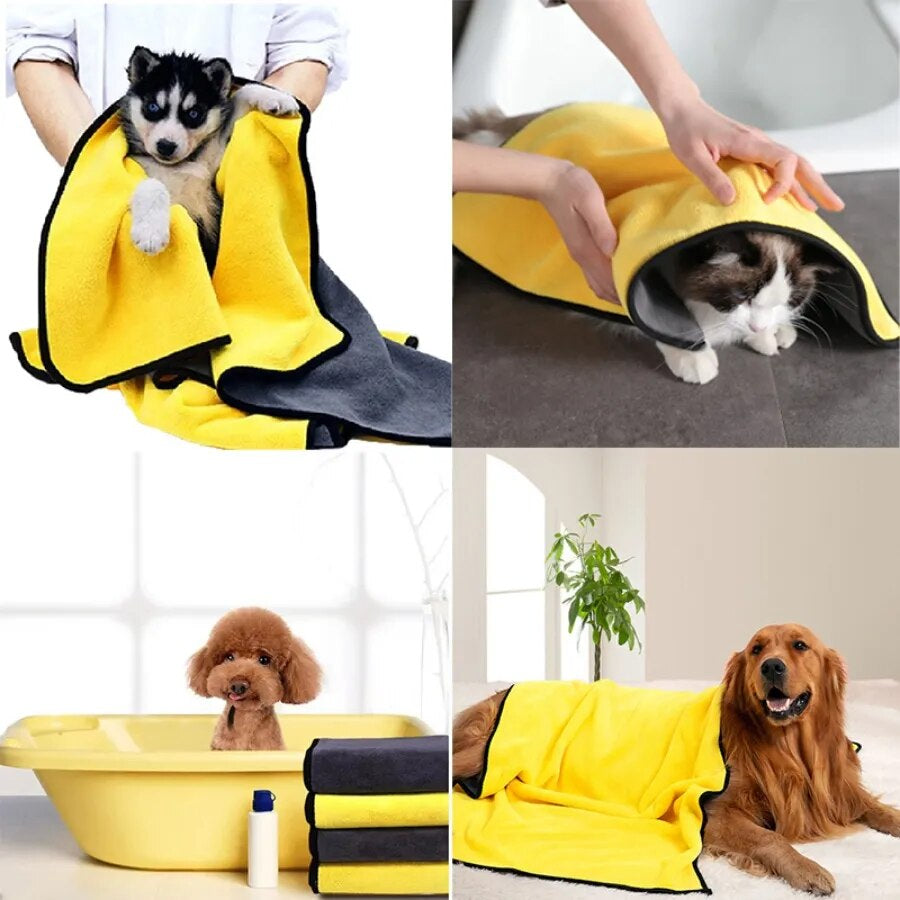 "Super Absorbent Doggy Spa Robe - The Ultimate Pampering Towel for Your Pooch!"