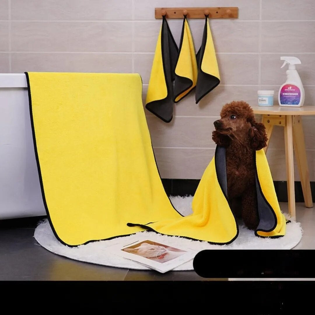 "Super Absorbent Doggy Spa Robe - The Ultimate Pampering Towel for Your Pooch!"