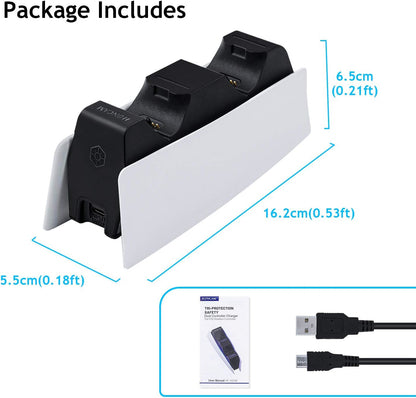 "PS5 Dualsense Controller Charging Station by Mcbazel - Dual USB Charger"