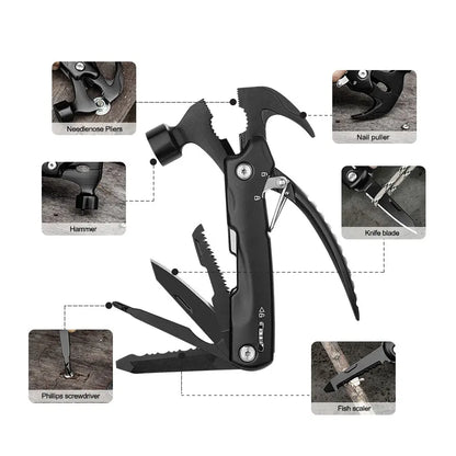 "Ultimate 12-In-1 Multi-Tool Hammer: Perfect Gift for Outdoor Enthusiasts!"