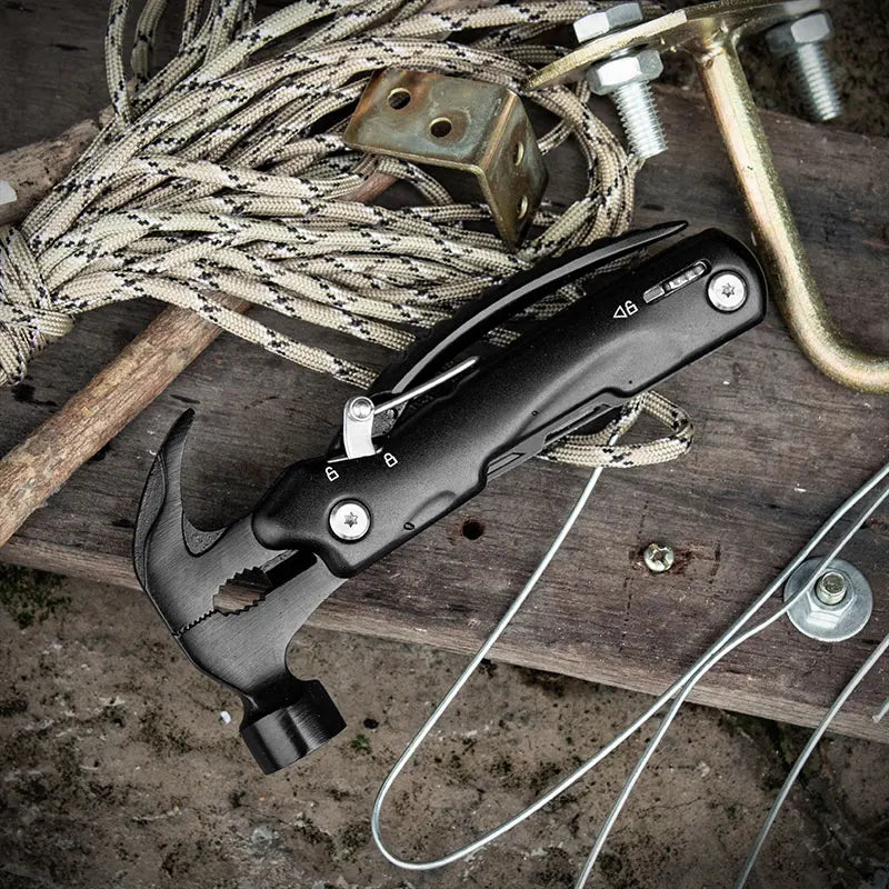 "Ultimate 12-In-1 Multi-Tool Hammer: Perfect Gift for Outdoor Enthusiasts!"