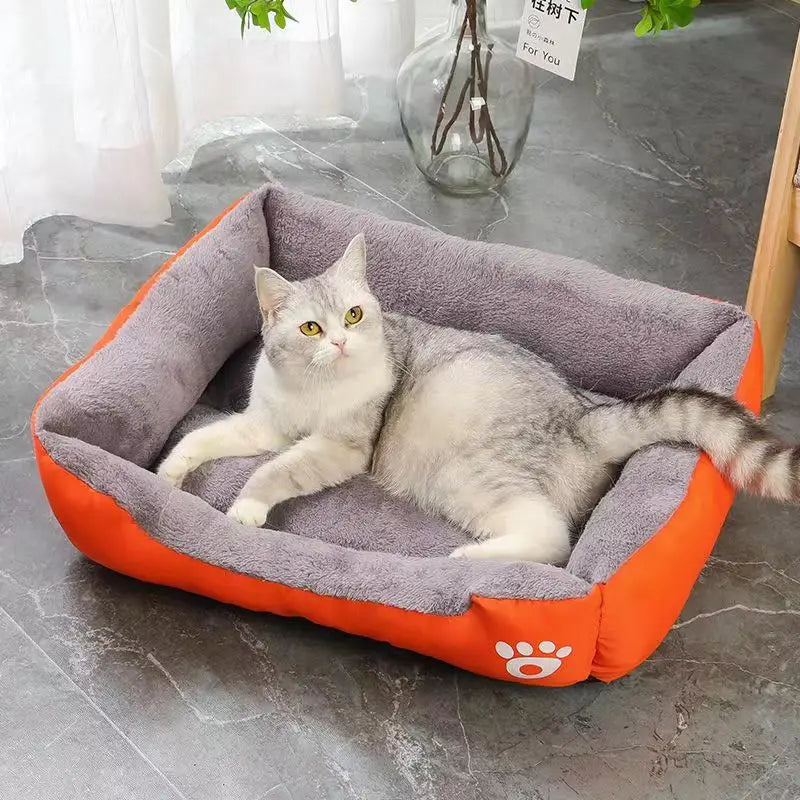 "Ultimate Cozy Kingdom: Gigantic Fluffy Bed for Spoiled Cats and Dogs - Guaranteed to Make Your Pet Feel Like Royalty!"