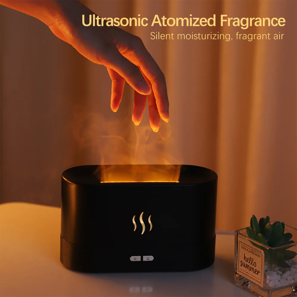 Flame Fire Aromatherapy Humidifier: Tranquilize Your Home with Aromatic Essences