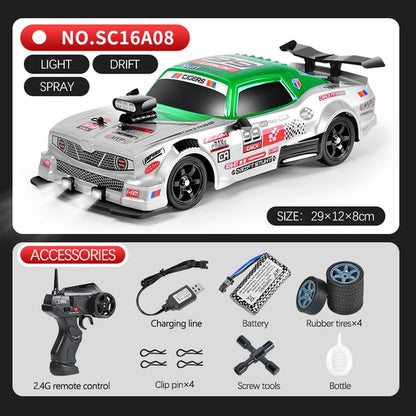 2.4G Drift Rc Cars 4WD RC Drift Car Toy Remote Control GTR Model AE86 Vehicle Car RC Racing Car Toys for Boys Children'S Gift