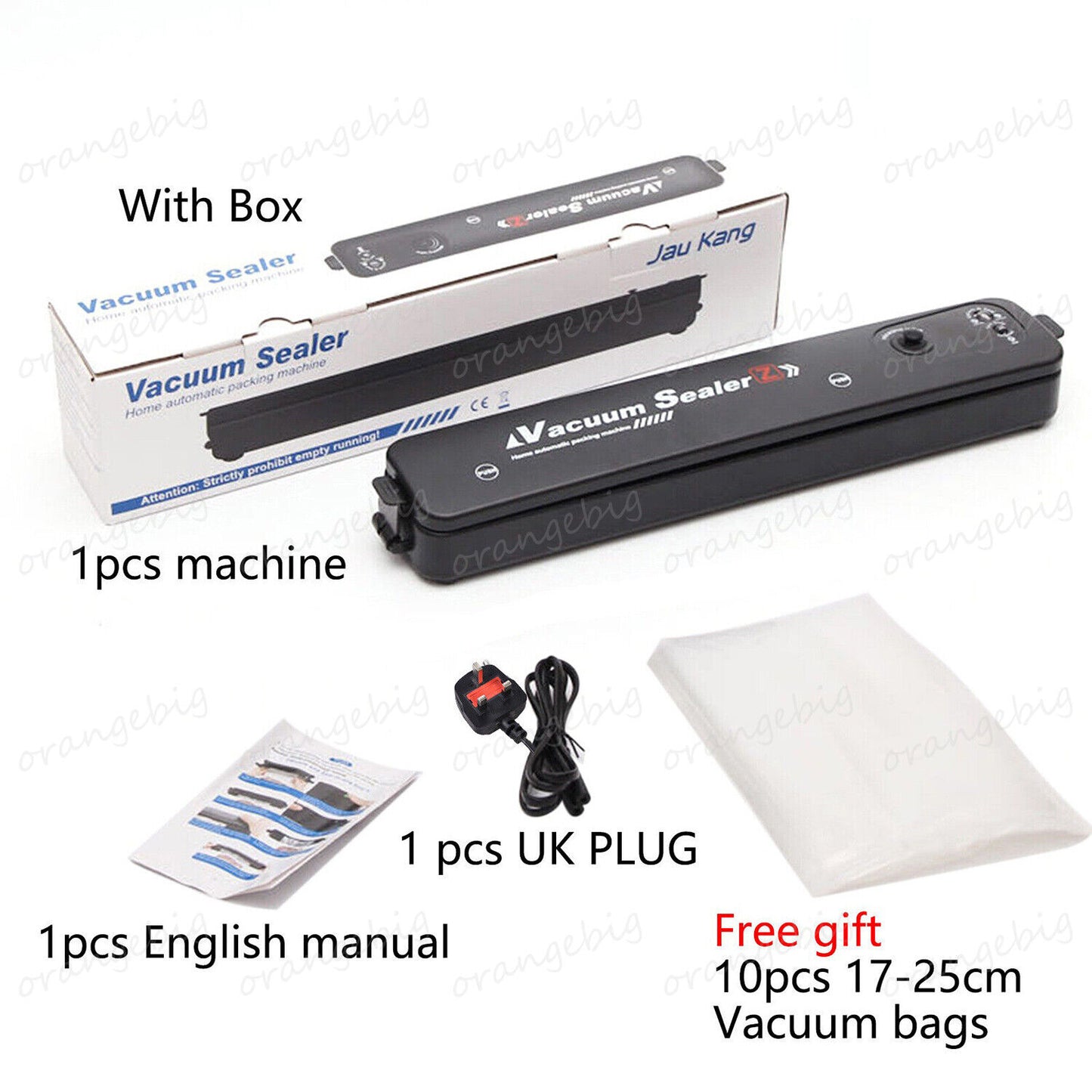 "Automatic Vacuum Food Sealer with 60 Bags Included"