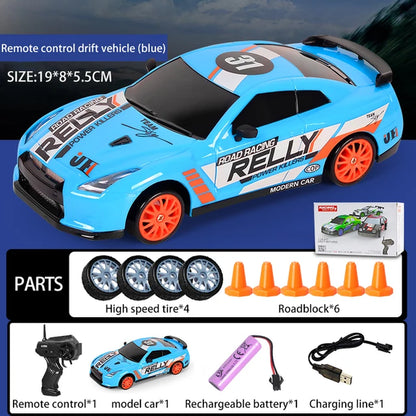 2.4G Drift Rc Cars 4WD RC Drift Car Toy Remote Control GTR Model AE86 Vehicle Car RC Racing Car Toys for Boys Children'S Gift