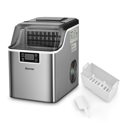 "18KG Ice Maker: Your Portable Countertop Solution for 24H Ice Production"