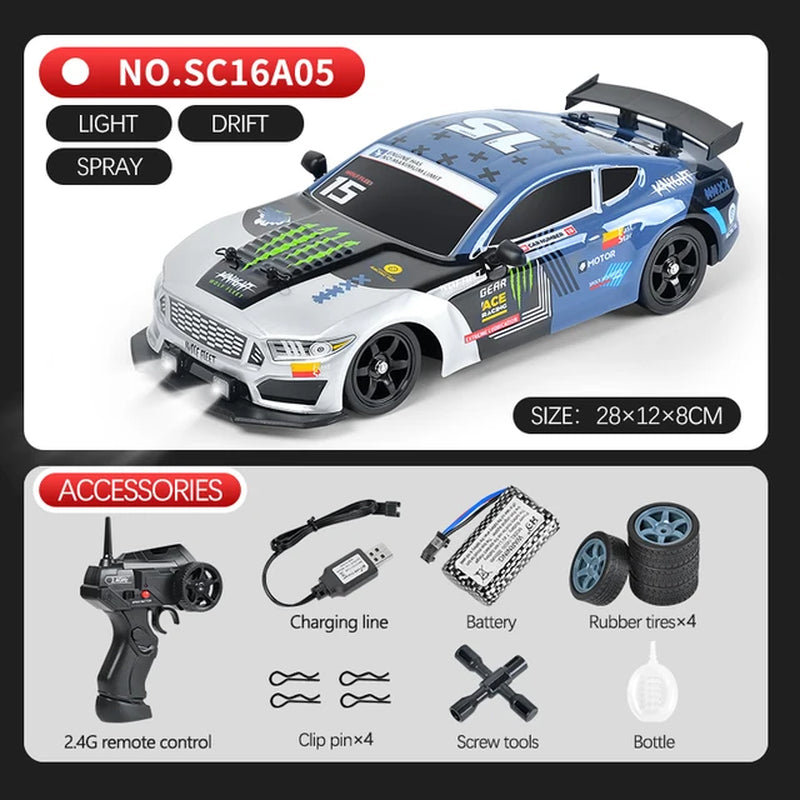 2.4G Drift Rc Cars 4WD RC Drift Car Toy Remote Control GTR Model AE86 Vehicle Car RC Racing Car Toys for Boys Children'S Gift