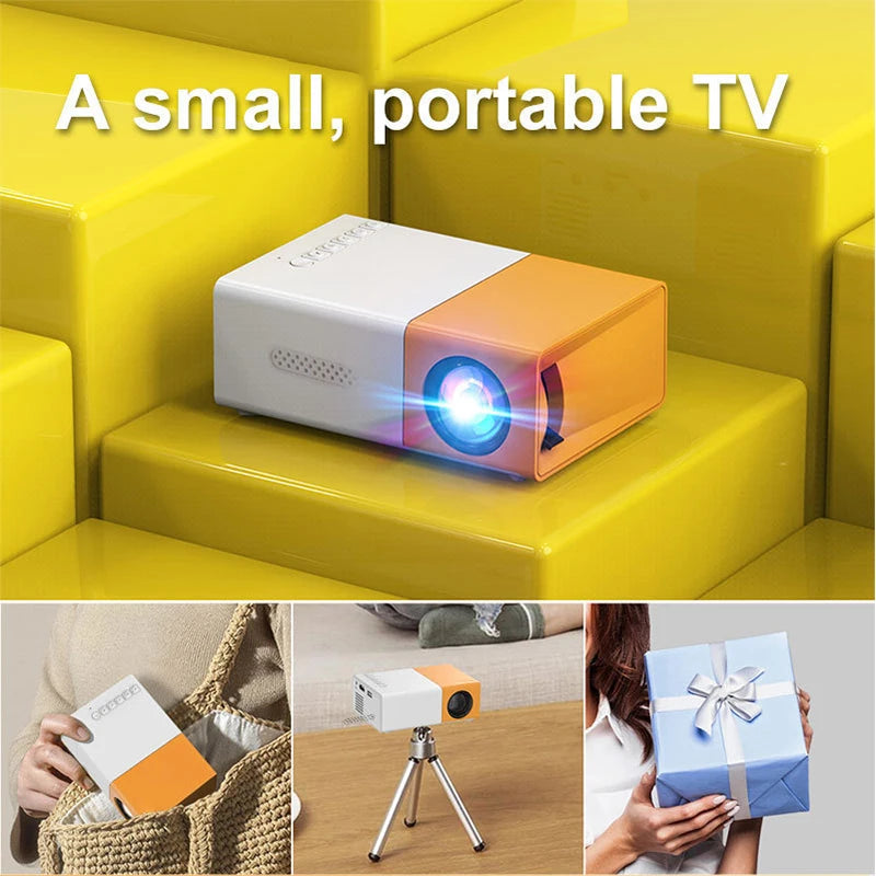 Mini Projector  Pro Home Theatre Projector LED Supported 