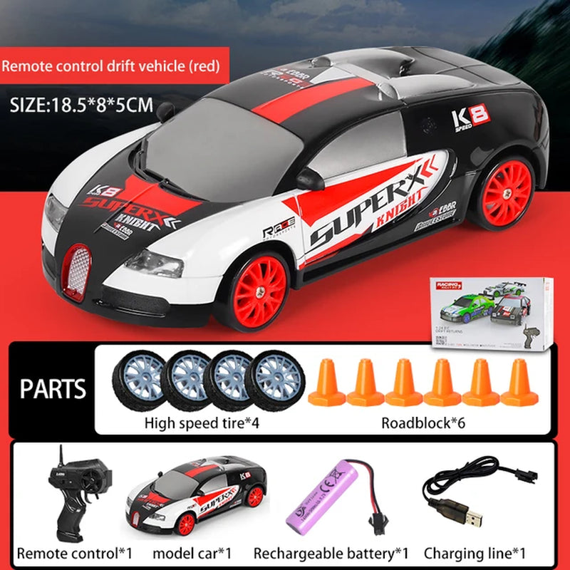 2.4G Drift Rc Cars 4WD RC Drift Car Toy Remote Control GTR Model AE86 Vehicle Car RC Racing Car Toys for Boys Children'S Gift