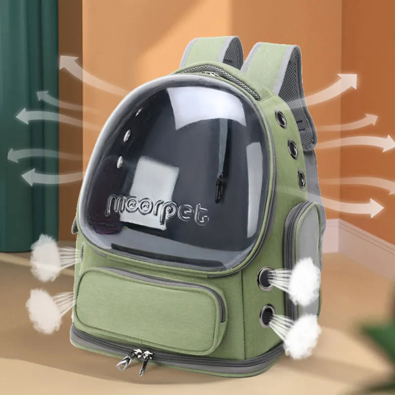 "Space Cadet Cat Carrier: Because Even Fluffy Needs a Space Adventure!"