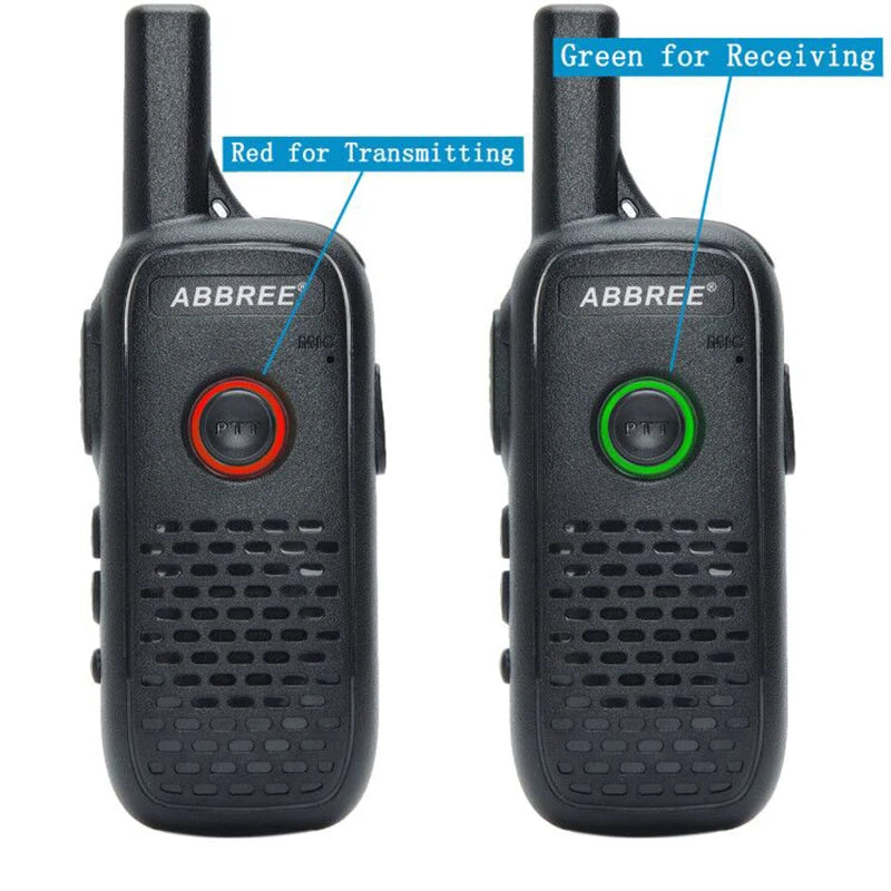 2PCS  AR-Q2 Mini Walkie Talkie Professional Handy VOX USB Charge UHF 400-470 Mhz Two Way Radio Comunicador