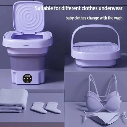 "Compact 8L Portable Washing Machine: Perfect for Home Laundry Needs!"