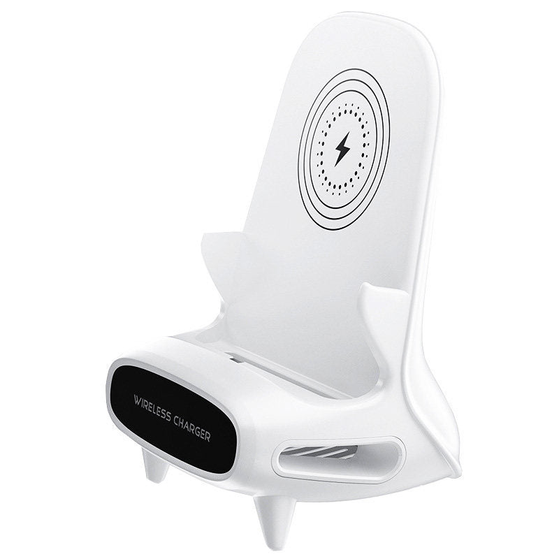 "Mini Chair Wireless Charger Desk Phone Holder - 10W Fast Charge"