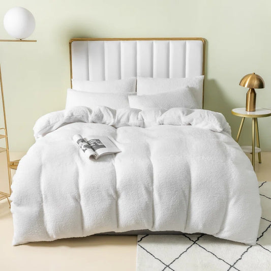 Cozy Teddy Fleece Duvet Cover Set