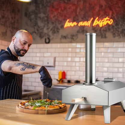 "Portable Stainless Steel Pizza Oven: Perfect for Outdoor Adventures!"