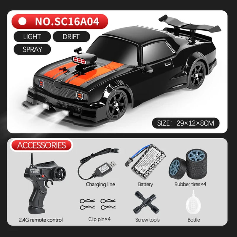 2.4G Drift Rc Cars 4WD RC Drift Car Toy Remote Control GTR Model AE86 Vehicle Car RC Racing Car Toys for Boys Children'S Gift