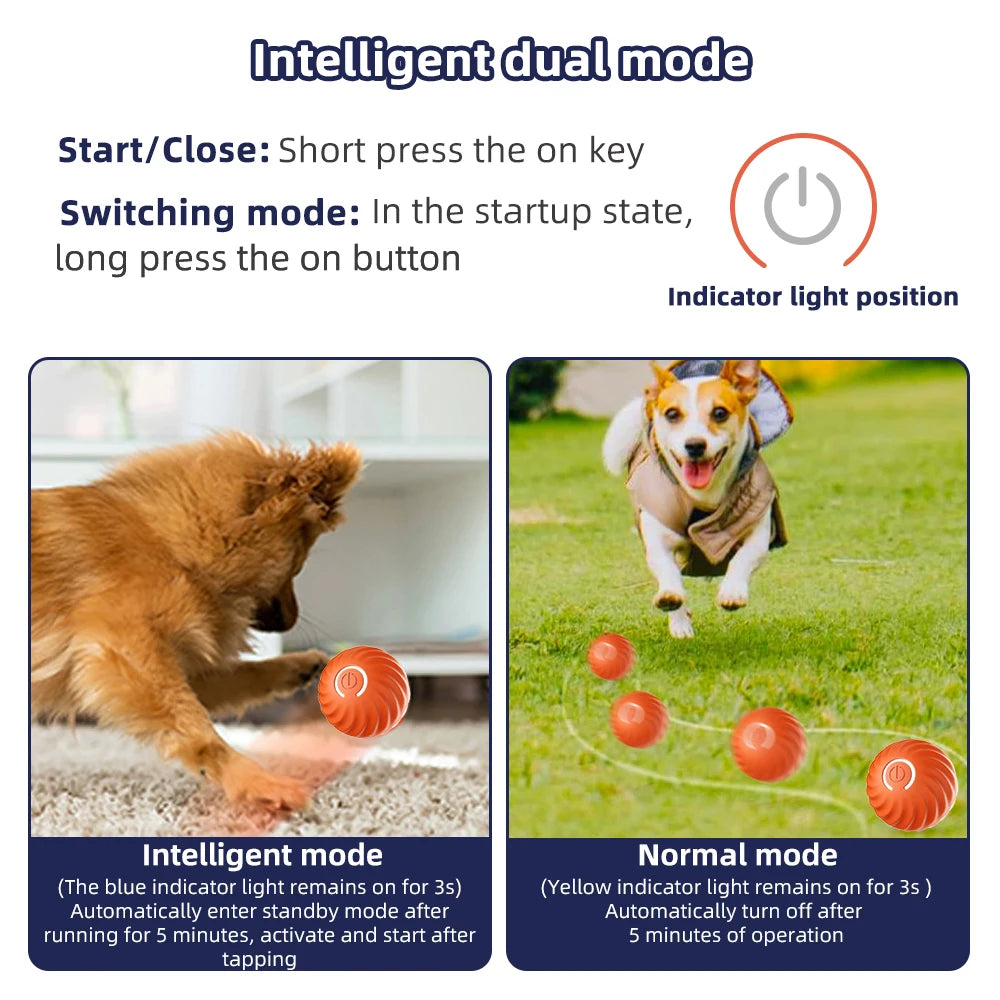 "Robo-Ball: The Ultimate Toy for Pets Who Prefer High-Tech Entertainment Over Chasing Their Own Tails!"