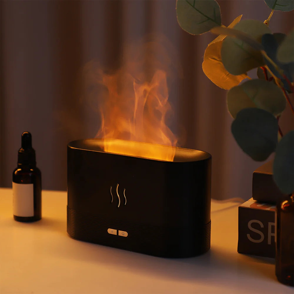 Flame Fire Aromatherapy Humidifier: Tranquilize Your Home with Aromatic Essences