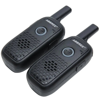 2PCS  AR-Q2 Mini Walkie Talkie Professional Handy VOX USB Charge UHF 400-470 Mhz Two Way Radio Comunicador