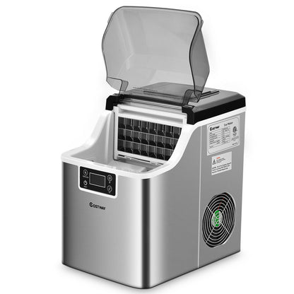 "18KG Ice Maker: Your Portable Countertop Solution for 24H Ice Production"